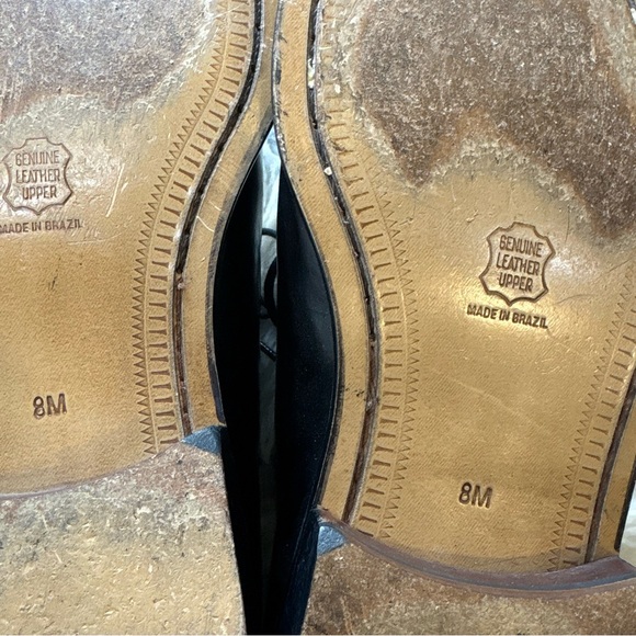 Stacy Adams Solid Black Genuine Leather Lace Up Dress Shoes Men’s Size 8M - Picture 7 of 8